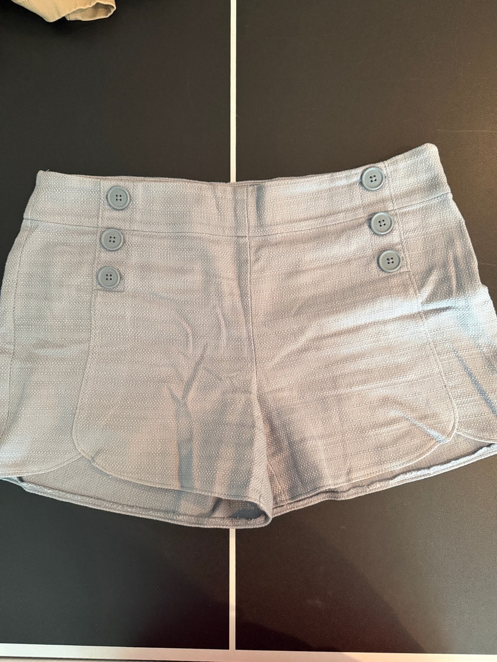Loft The Riviera Light Blue Button-Front Women’s Shorts-6